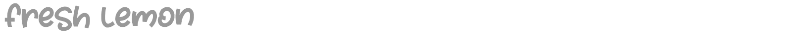 Fresh Lemon font preview